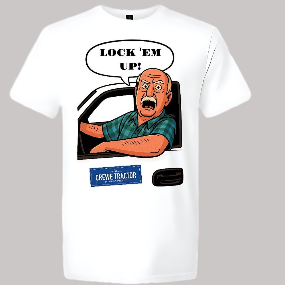Trey Taylor Crewe Tractor Lock 'Em Up! Written Permission T-shirt